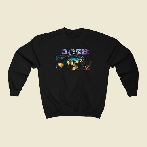 Oasis Noel Galagher British Rock 80s Sweatshirt Style