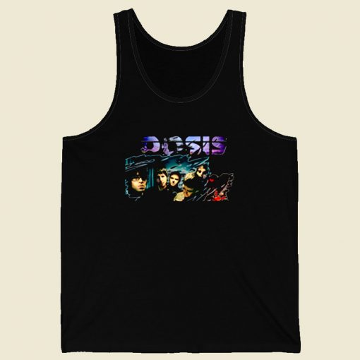 Oasis Noel Galagher British Rock Retro Mens Tank Top