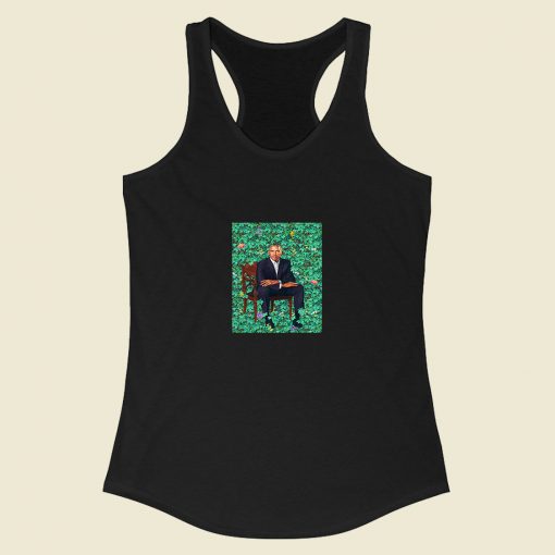 Obama Portraits Blend Paint Racerback Tank Top