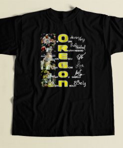 Oregon Ducks Minyon Moore Ruthy Hebard Sign 80s Mens T Shirt