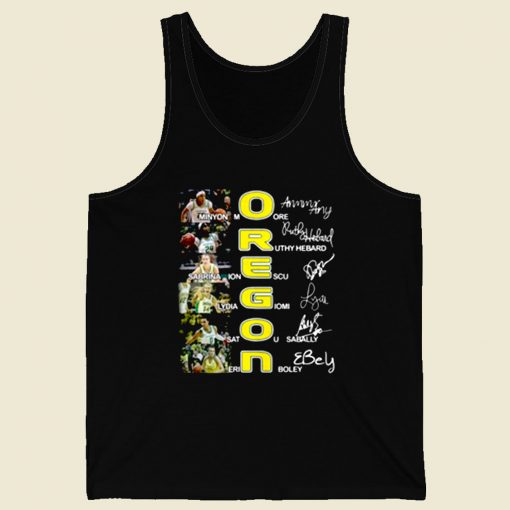 Oregon Ducks Minyon Moore Ruthy Hebard Sign Retro Mens Tank Top