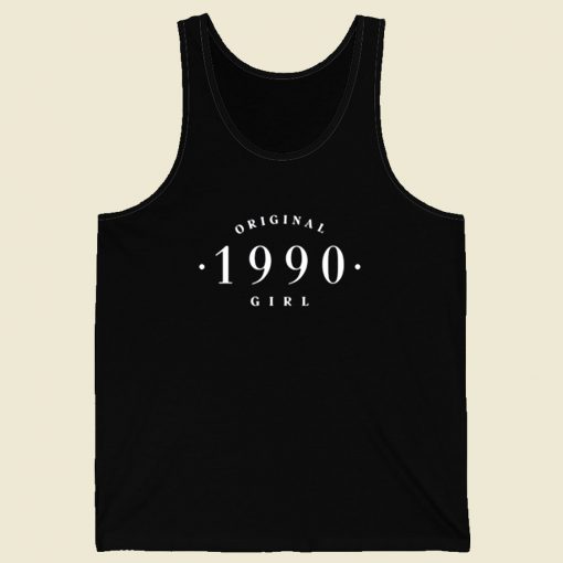 Original 1990 Girl Retro Mens Tank Top