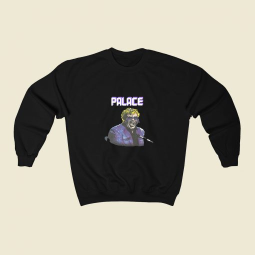 Palace Elton Purple 80s Sweatshirt Style