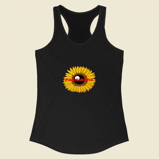 Paramore Sunflower Racerback Tank Top