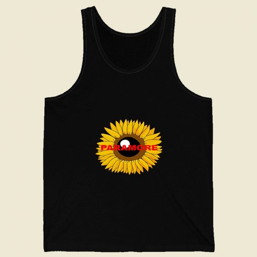 Paramore Sunflower Retro Mens Tank Top