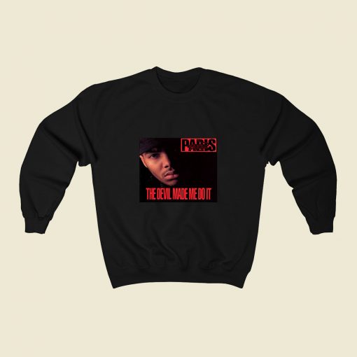 Paris The Devil Made Me Do It 80s Sweatshirt Style