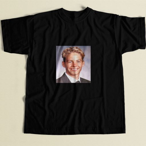 Paul Walker Young 80s Mens T Shirt