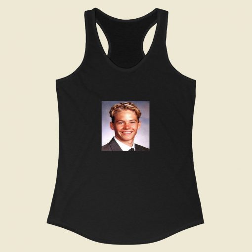 Paul Walker Young Racerback Tank Top