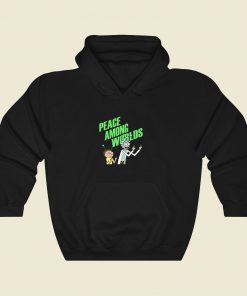 Peace Among Worlds Rick And Morty Cool Hoodie Fashion