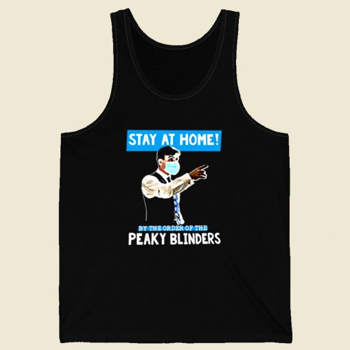 Peaky Blinders Stay At Home Retro Mens Tank Top