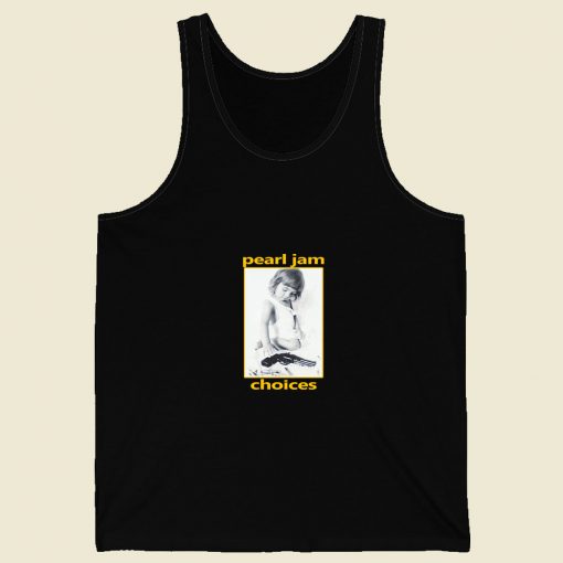 Pearl Jam Choices Retro Mens Tank Top