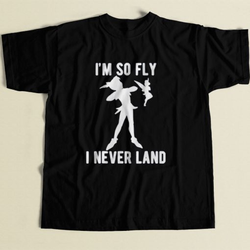 Peter Pan Im So Fly I Never Land 80s Mens T Shirt