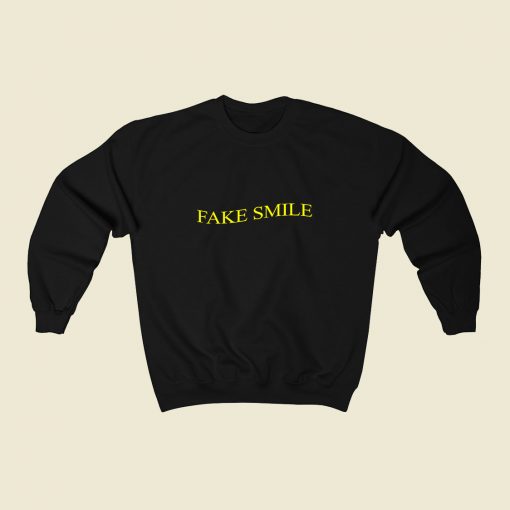 Phora Fake Smiles Lyrics Front 80s Sweatshirt Style