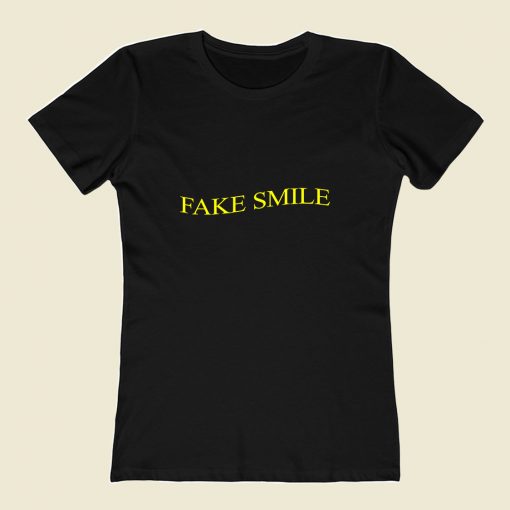 Phora Fake Smiles Lyrics Front 80s Womens T shirt