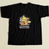 Pikachu Coffe 80s Mens T Shirt