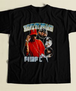 Pimp C Memory Rapper 80s Mens T Shirt