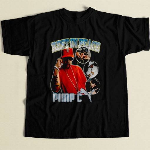 Pimp C Memory Rapper 80s Mens T Shirt