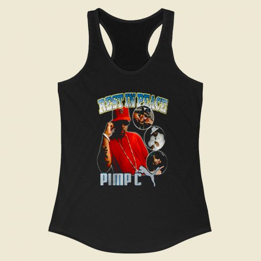 Pimp C Memory Rapper Racerback Tank Top