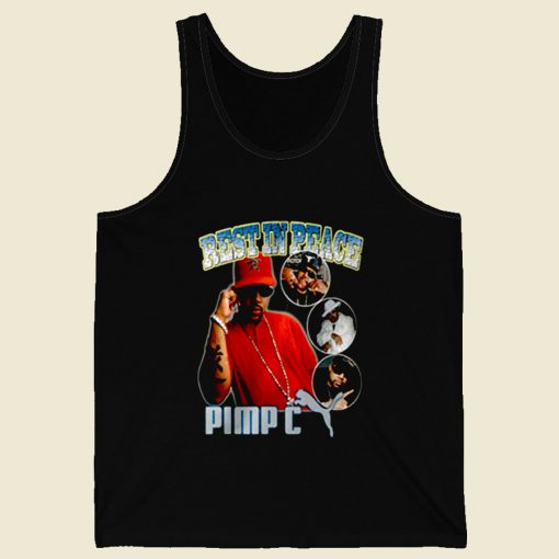 Pimp C Memory Rapper Retro Mens Tank Top