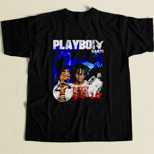 Playboi Carti Die Lit 80s Mens T Shirt