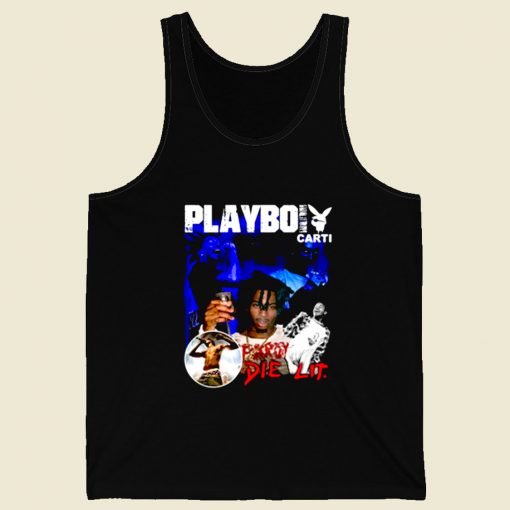 Playboi Carti Die Lit Retro Mens Tank Top