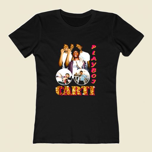 Playboi Carti Rapper Hip Hop 80s Womens T shirt