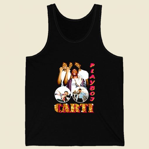 Playboi Carti Rapper Hip Hop Retro Mens Tank Top