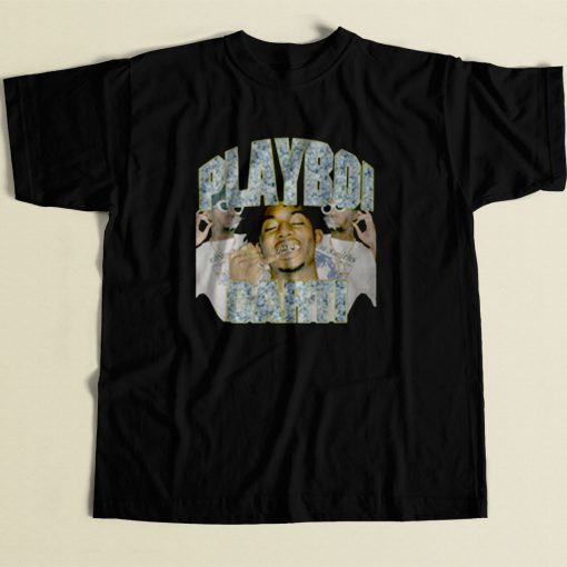 Playboi Carti Rich Hip Hop 80s Mens T Shirt