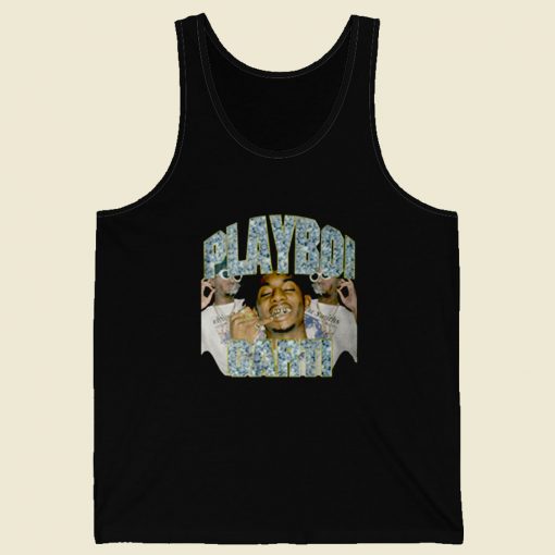 Playboi Carti Rich Hip Hop Retro Mens Tank Top