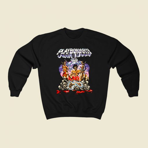 Playboi Carti Tour Artwork 80s Sweatshirt Style