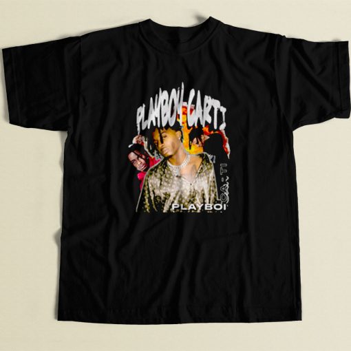 Playboy Carti Rap Homage 80s Mens T Shirt