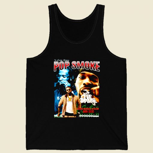 Pop Smoke In Loving Memory Retro Mens Tank Top