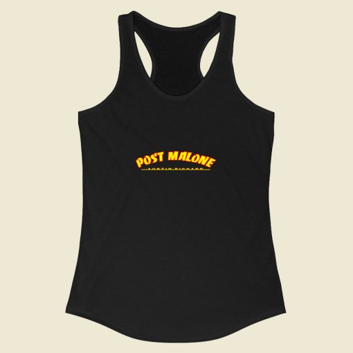 Post Malone Austin Richard Racerback Tank Top