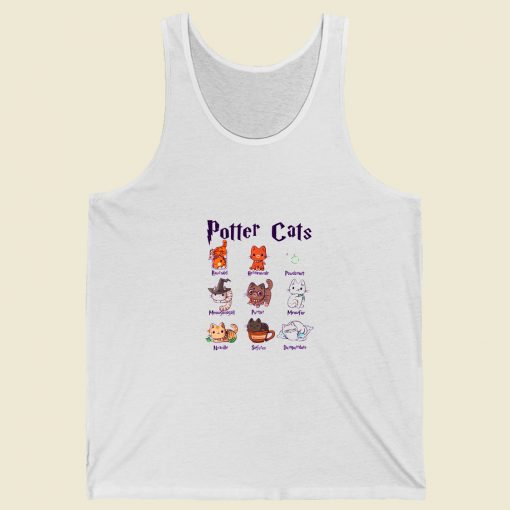 Potter Cats Cute Harry Potter Summer Tank Top