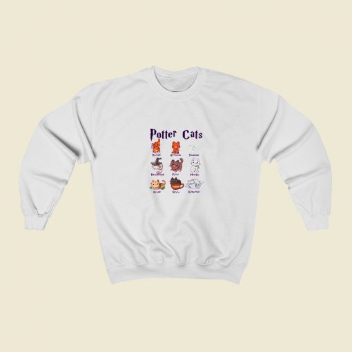 Potter Cats Cute Harry Potter Sweatshirt Street Style