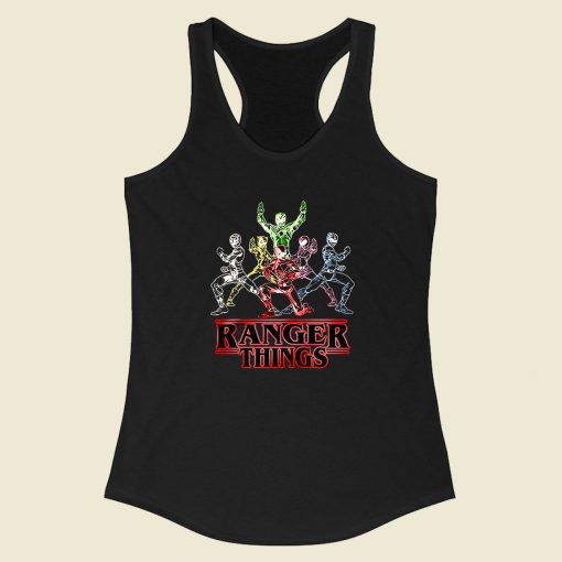 Power Ranger Things Racerback Tank Top Fashionable