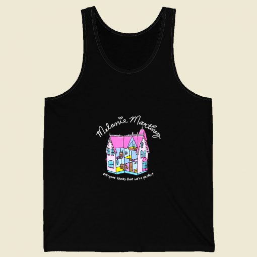 Pretty Dollhouse Melanie Martinez Black Retro Mens Tank Top