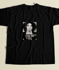 Prince Mugshot 80s Mens T Shirt