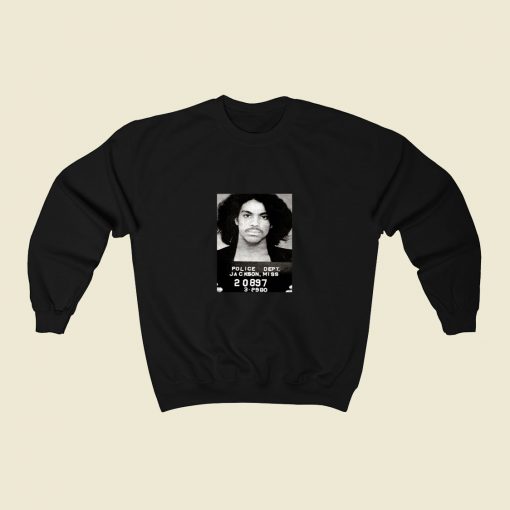 Prince Mugshot 80s Sweatshirt Style