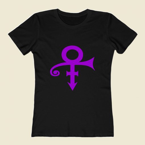 Prince Symbol Mineral Wash 80s Womens T shirt