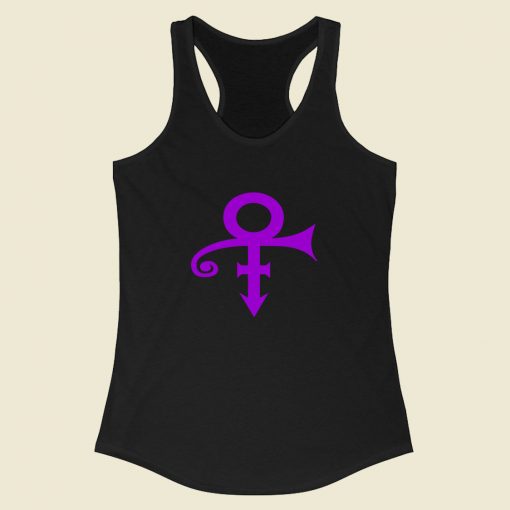 Prince Symbol Mineral Wash Racerback Tank Top