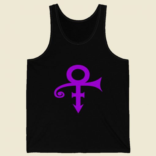 Prince Symbol Mineral Wash Retro Mens Tank Top