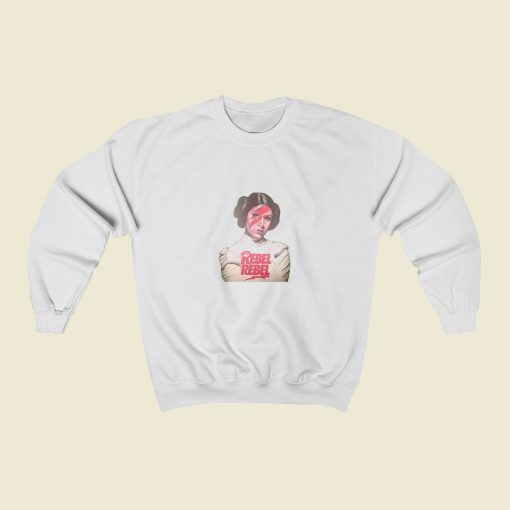 Princess Leia Rebel David Bowie Star Wars Sweatshirt Street Style