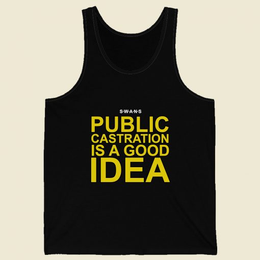 Public Castration Men Tank Top Style