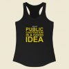 Public Castration Racerback Tank Top Fashionable