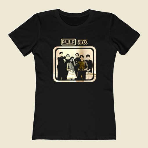 Pulp Different Class Britpop 80s Womens T shirt