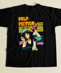 Pulp Fiction Uma Thurman 80s Mens T Shirt