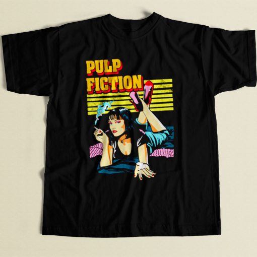 Pulp Fiction Uma Thurman 80s Mens T Shirt