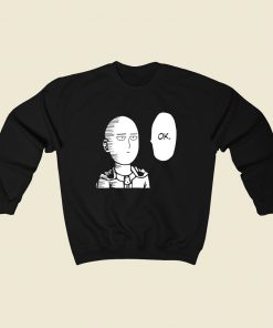 Punch Man Ok Sweatshirt Street Style