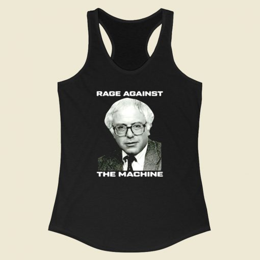 Rage Against Bernie Sanders 2020 Democrat Racerback Tank Top